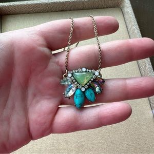 NWOT Chloe & Isabel Turquoise Multicolored Pendant Necklace